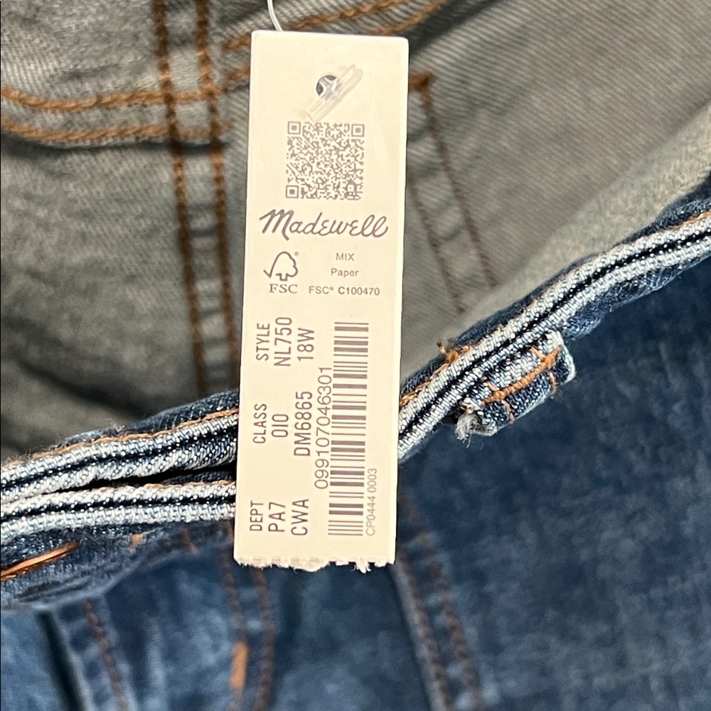 NWT Madewell The Perfect Vintage Wide Leg Jeans size 18W - Picture 6 of 10